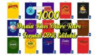 Download 1000 Desain Kaos Distro Retro Format CDR Editable